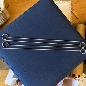 Crate&Barrel Long Metal Kabob Sticks